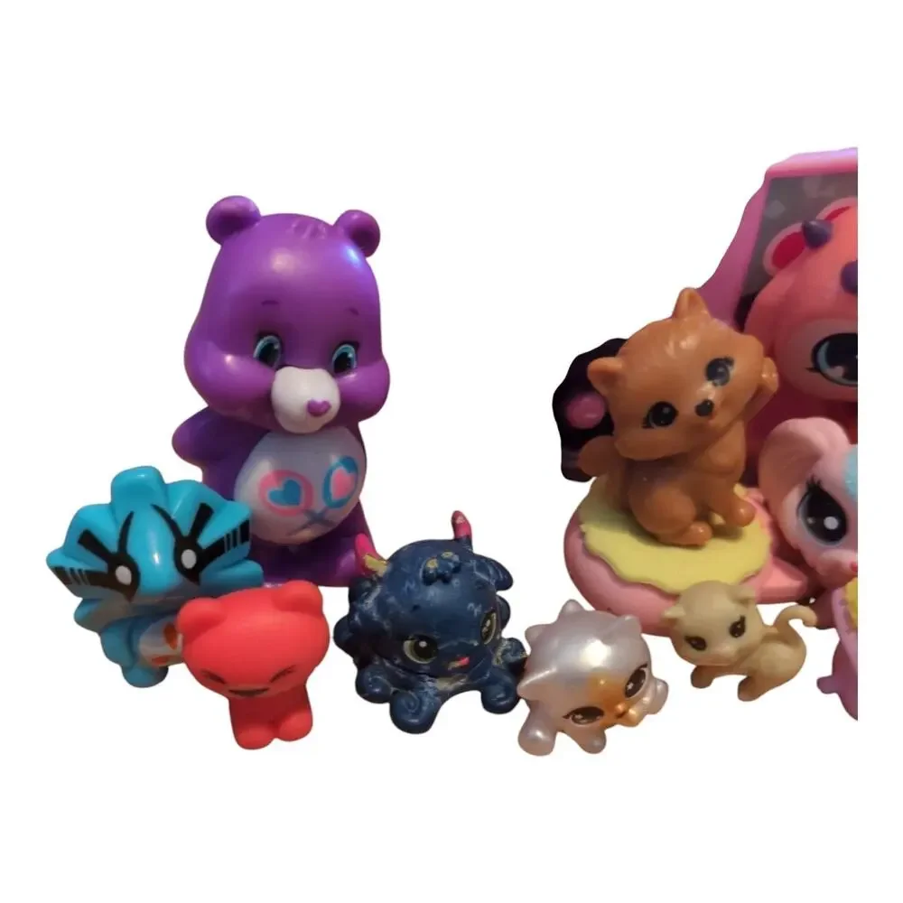 Littlest Pet Shop Magic Mixies Care Bare Tiko Belle Mozzarella Firgures Toy Lot